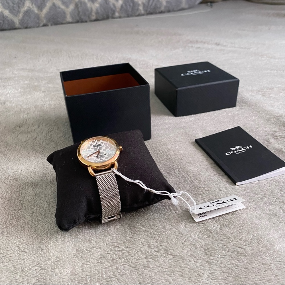 Brand new Coach Delancy Lex signature face two tones stainless steel wat… - Picture 5 of 8